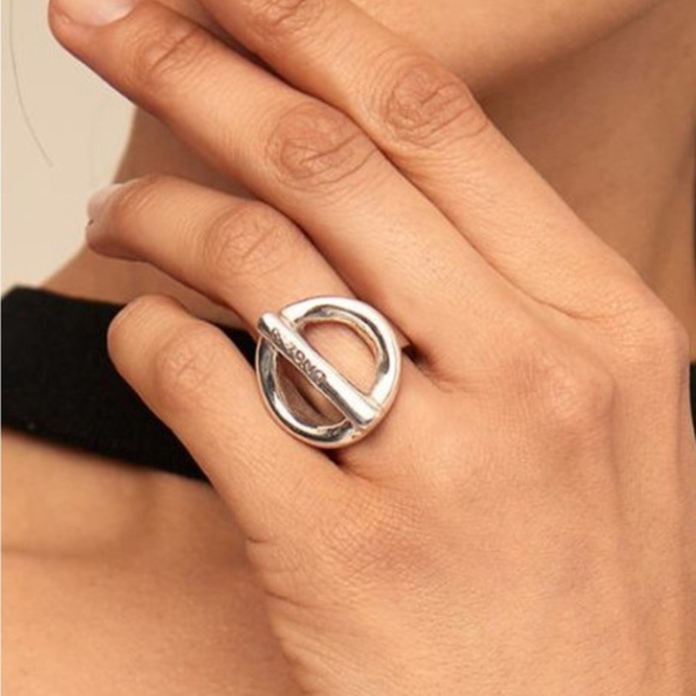 UNO de 50 Silver On / Off Ring